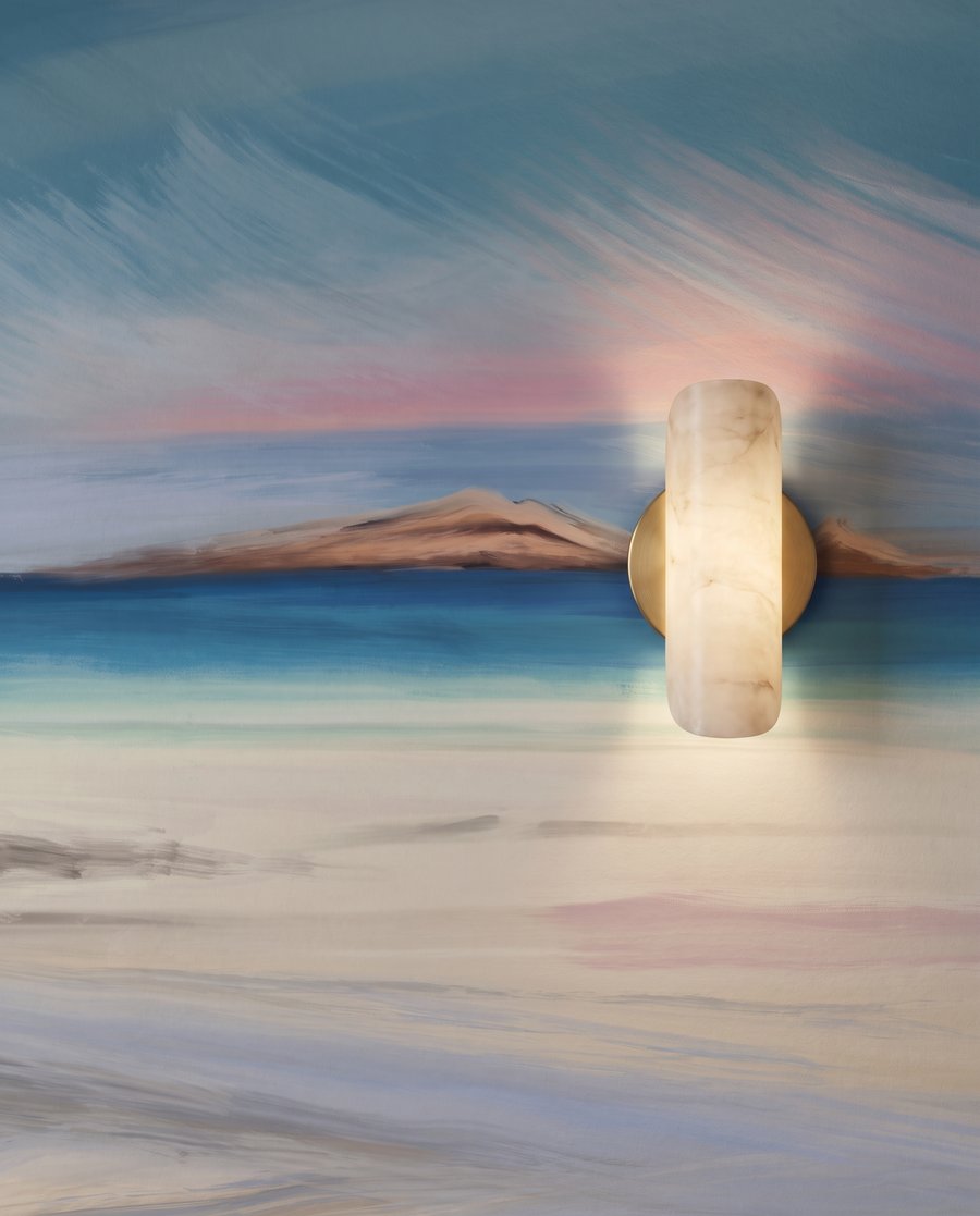 Rivage en lumière rose — détail