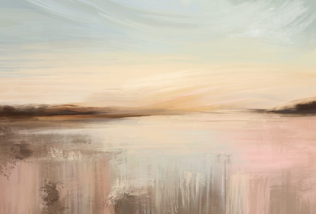 Paysage d’eau dormante — motif complet