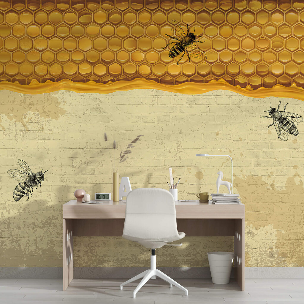 Abeilles et alvéoles — intérieur 2