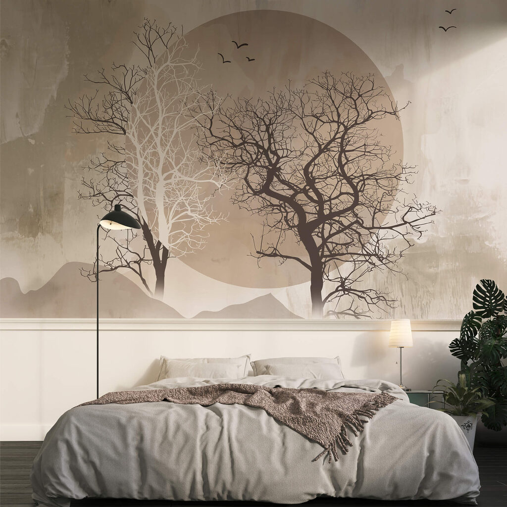 Arbres devant le soleil — intérieur 2
