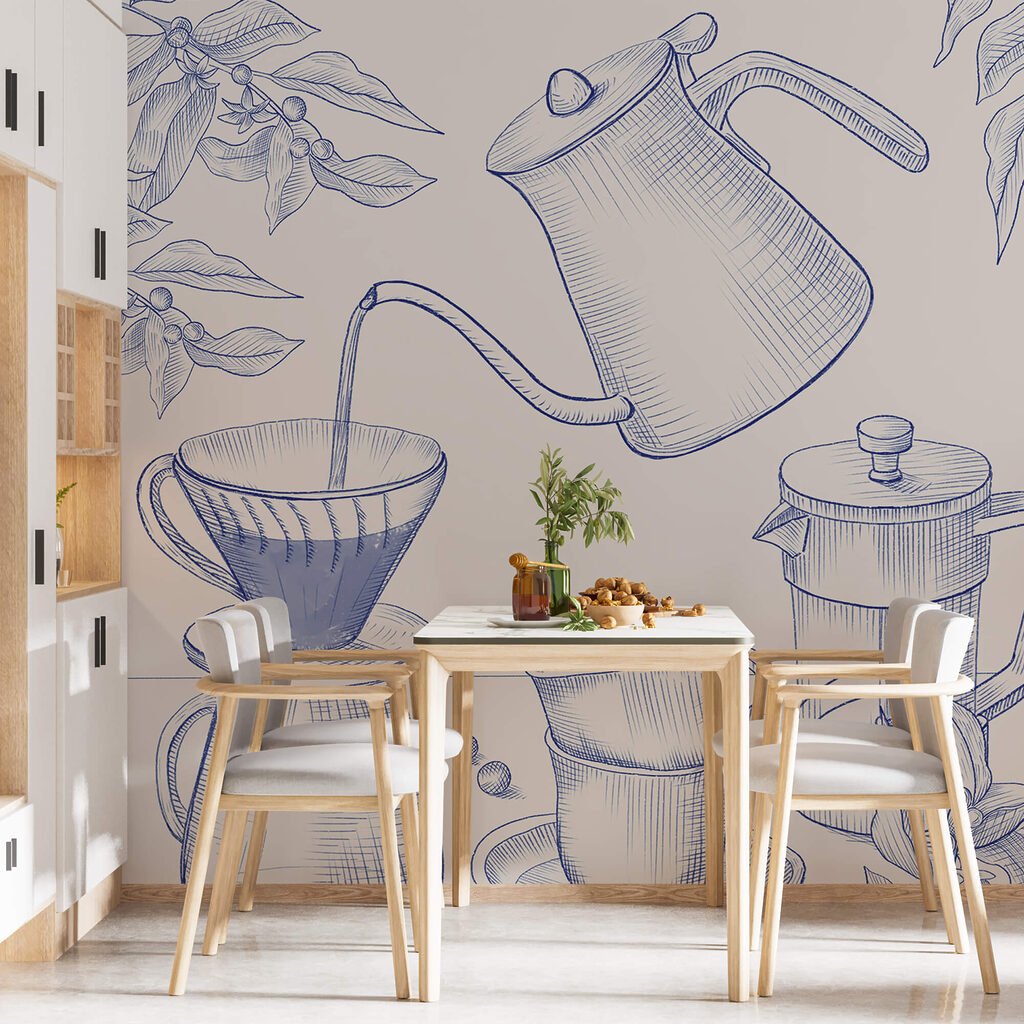 Rituel du café dessiné — intérieur 2