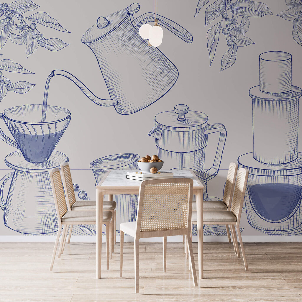 Rituel du café dessiné — intérieur 3