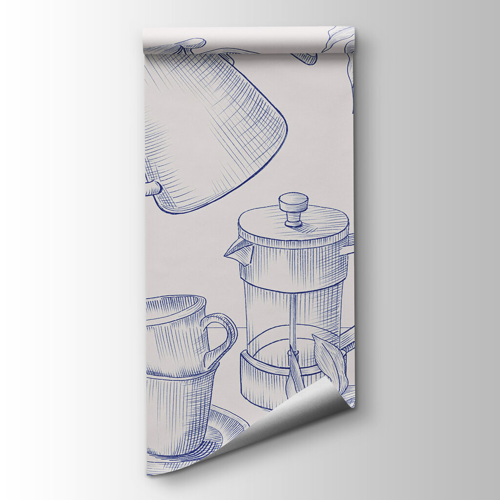 Rituel du café dessiné — vue du produit