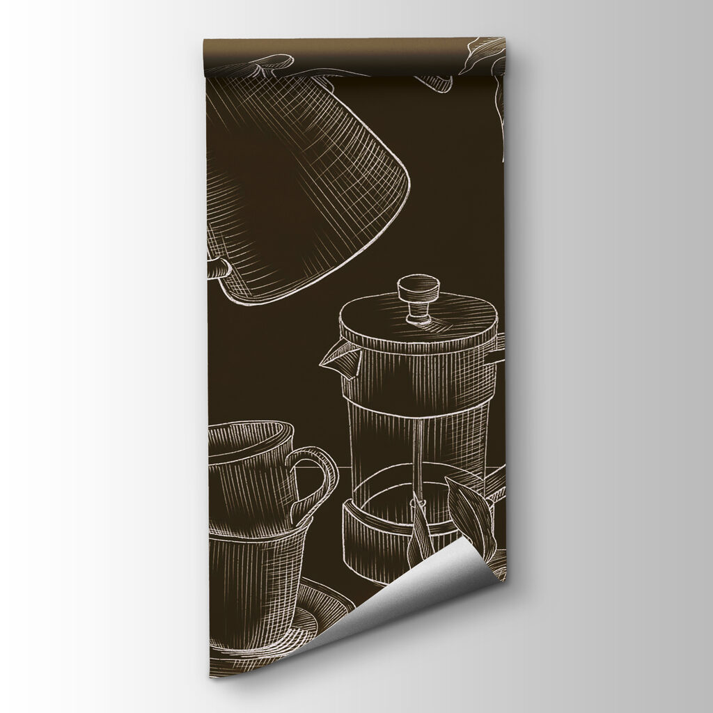 Rituel du café dessiné — vue du produit