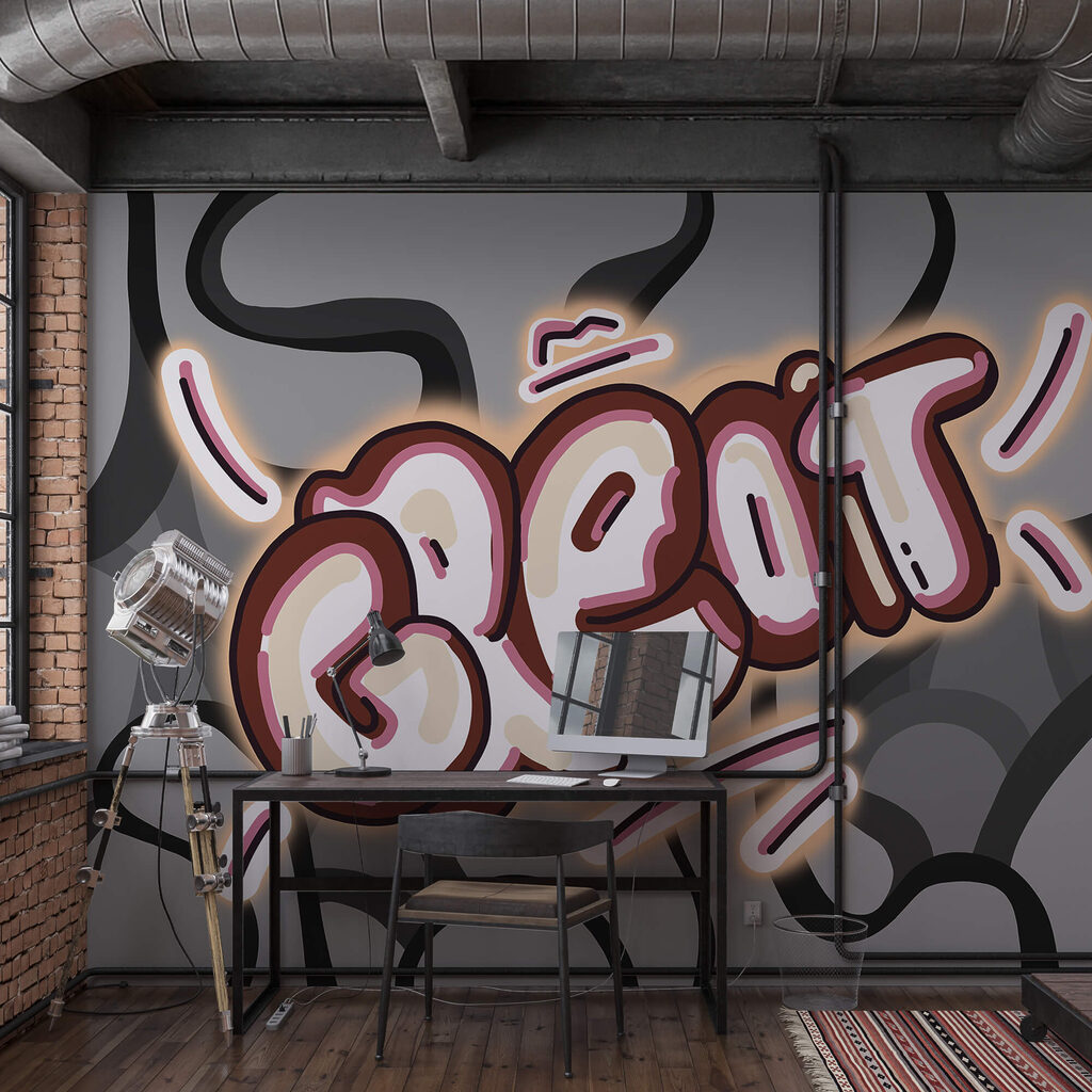 Lettrage graffiti — intérieur 2