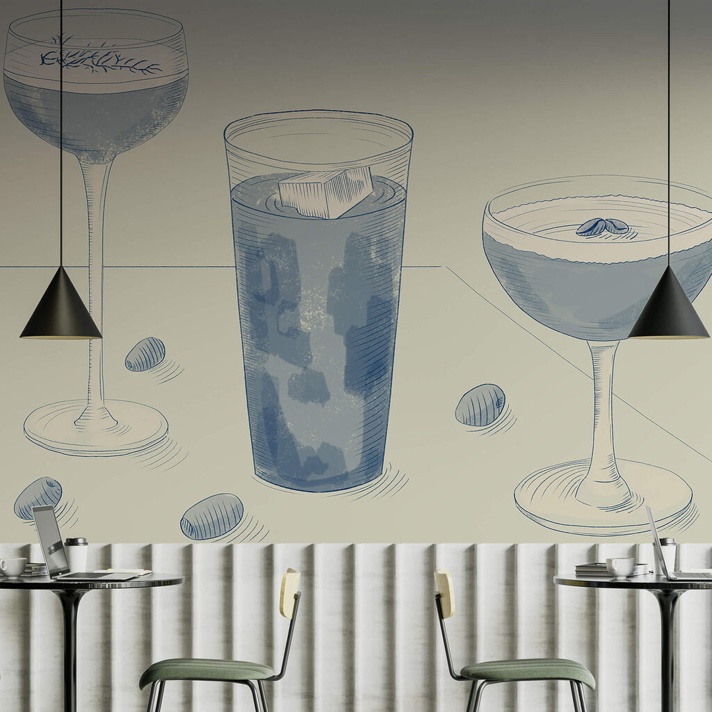 Nature morte aux verres — intérieur 1