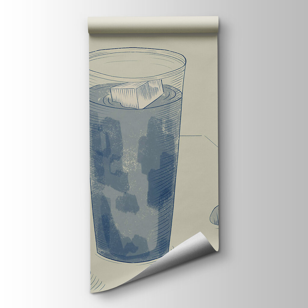 Nature morte aux verres — vue du produit