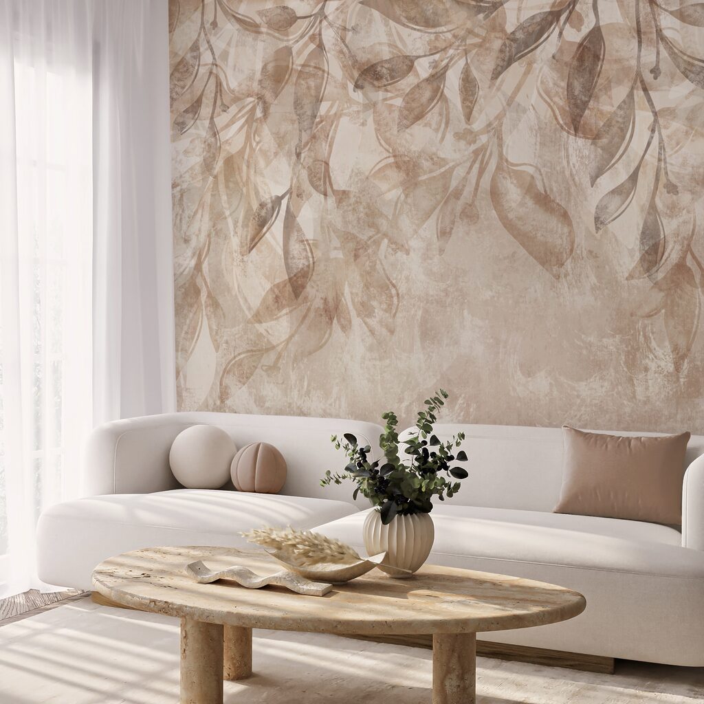 Rameaux sur fond patiné — intérieur 3