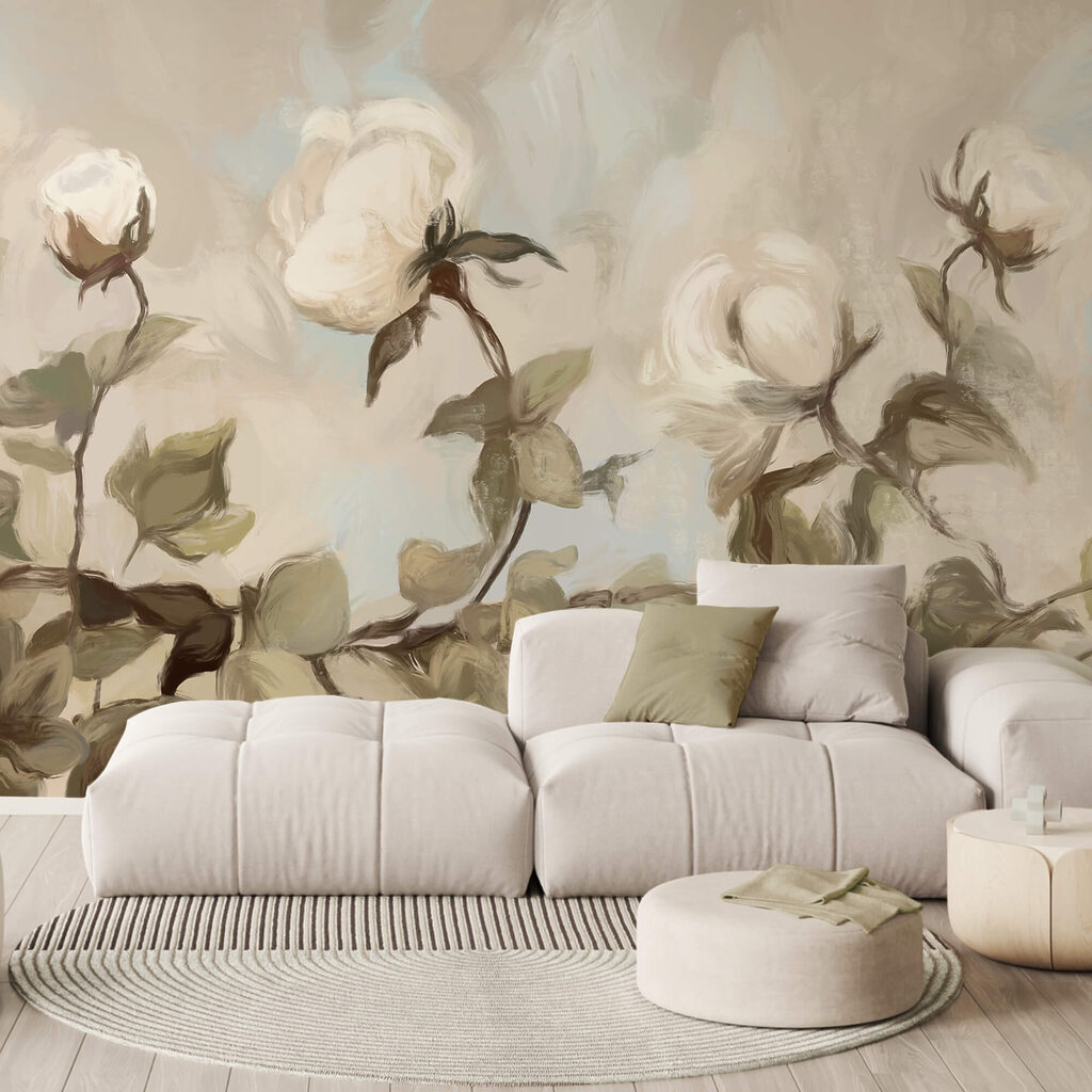 Roses aux bords clairs dans un intérieur