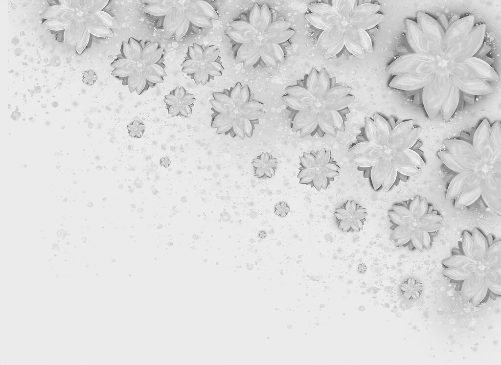 Pluie de fleurs — motif complet