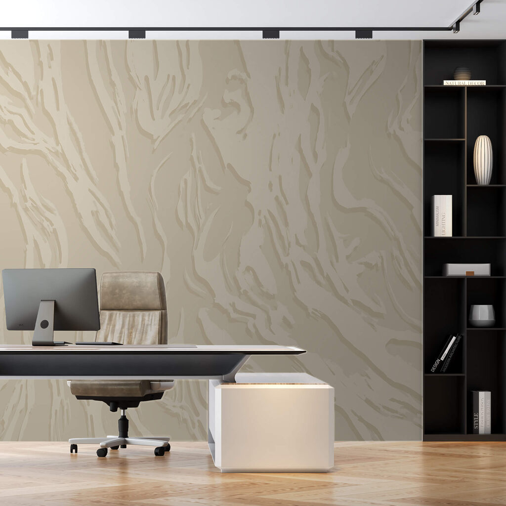 Nervures couleur sable dans un intérieur