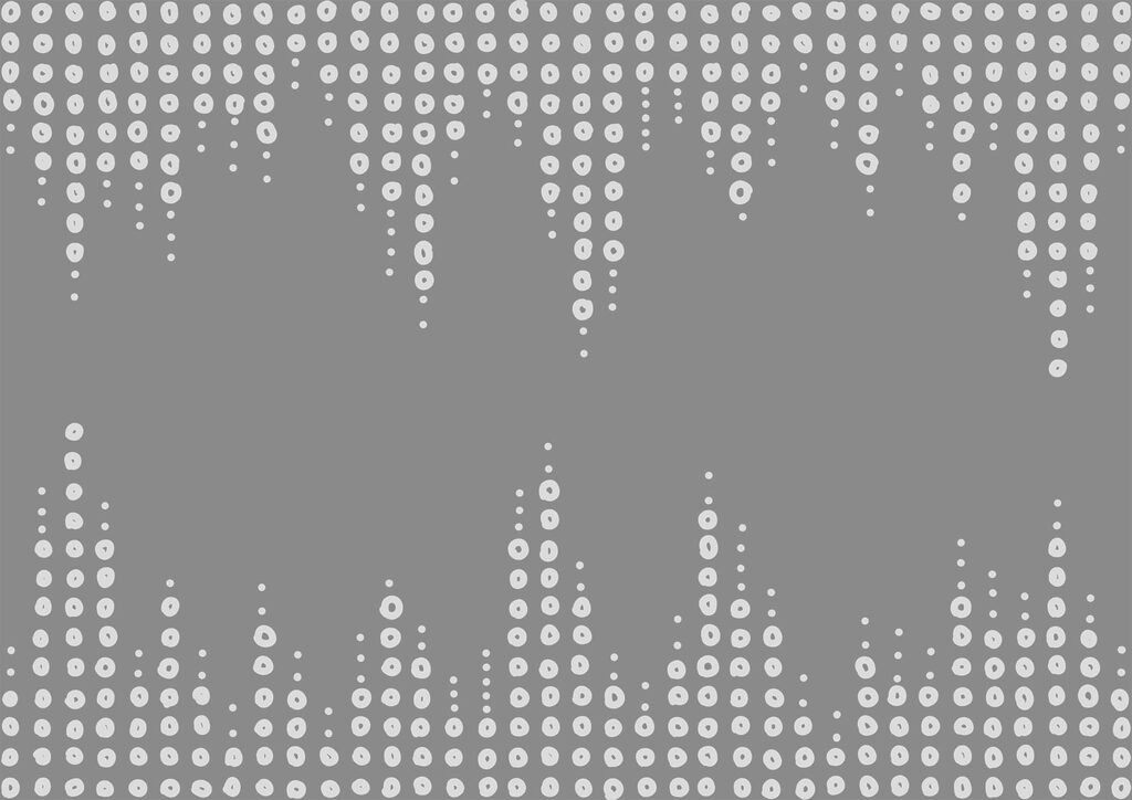 Pois blancs sur gris — motif complet