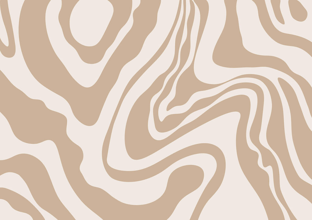 Volutes blanches et brunes — motif complet