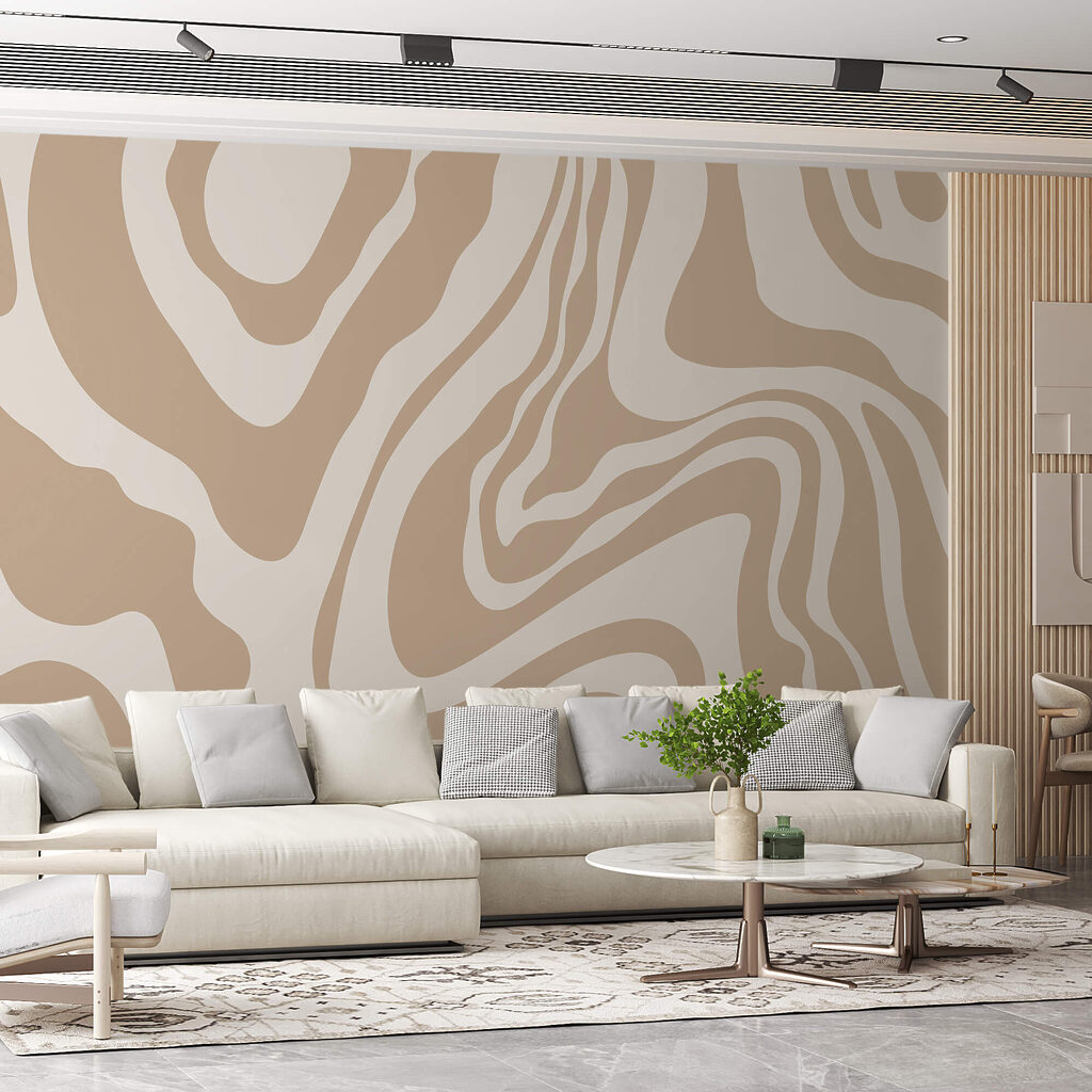 Volutes blanches et brunes — intérieur 1