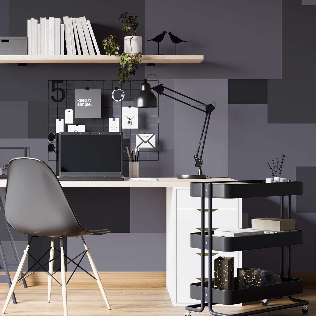 Carrés gris empilés — intérieur 3