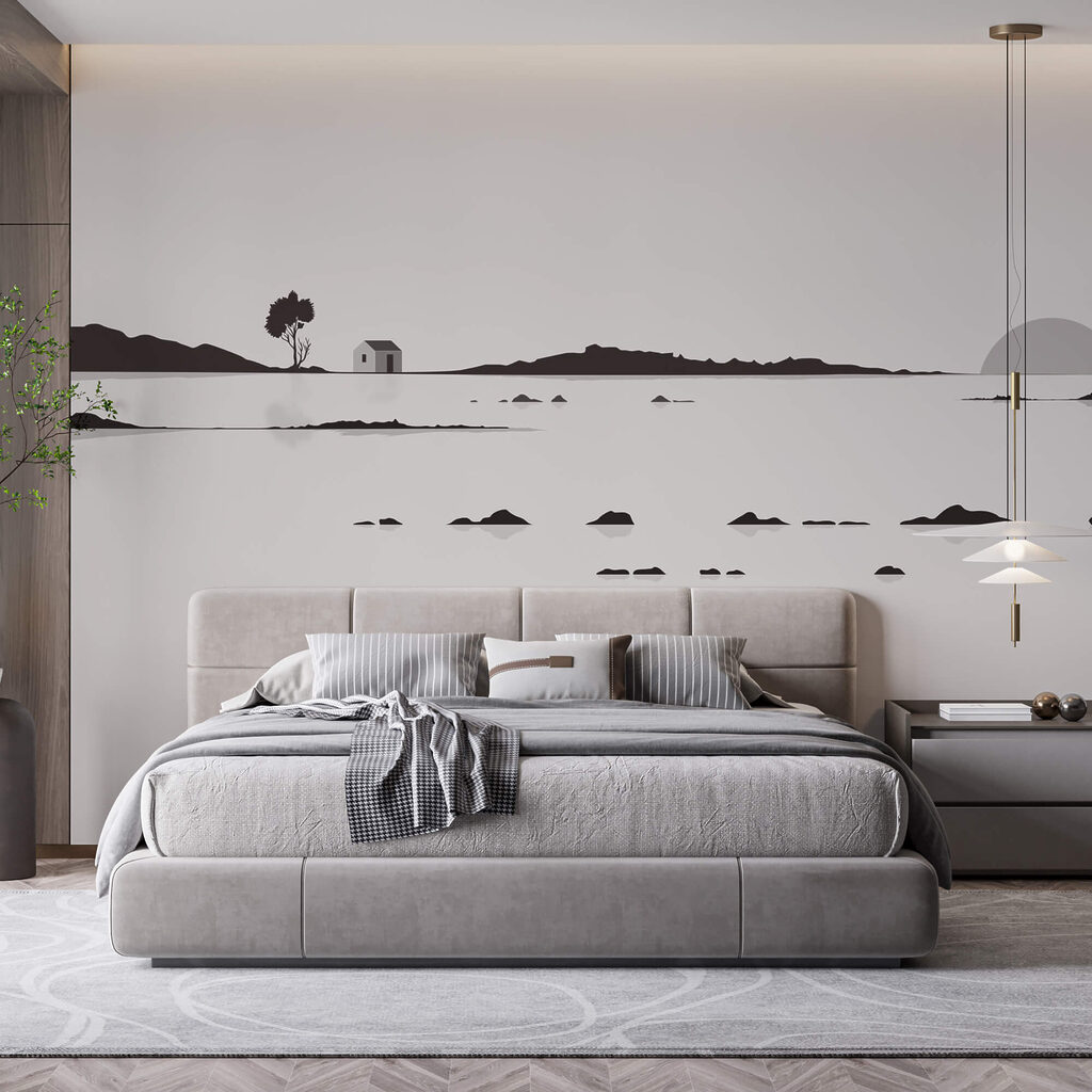 Rivage au soleil pâle — intérieur 1