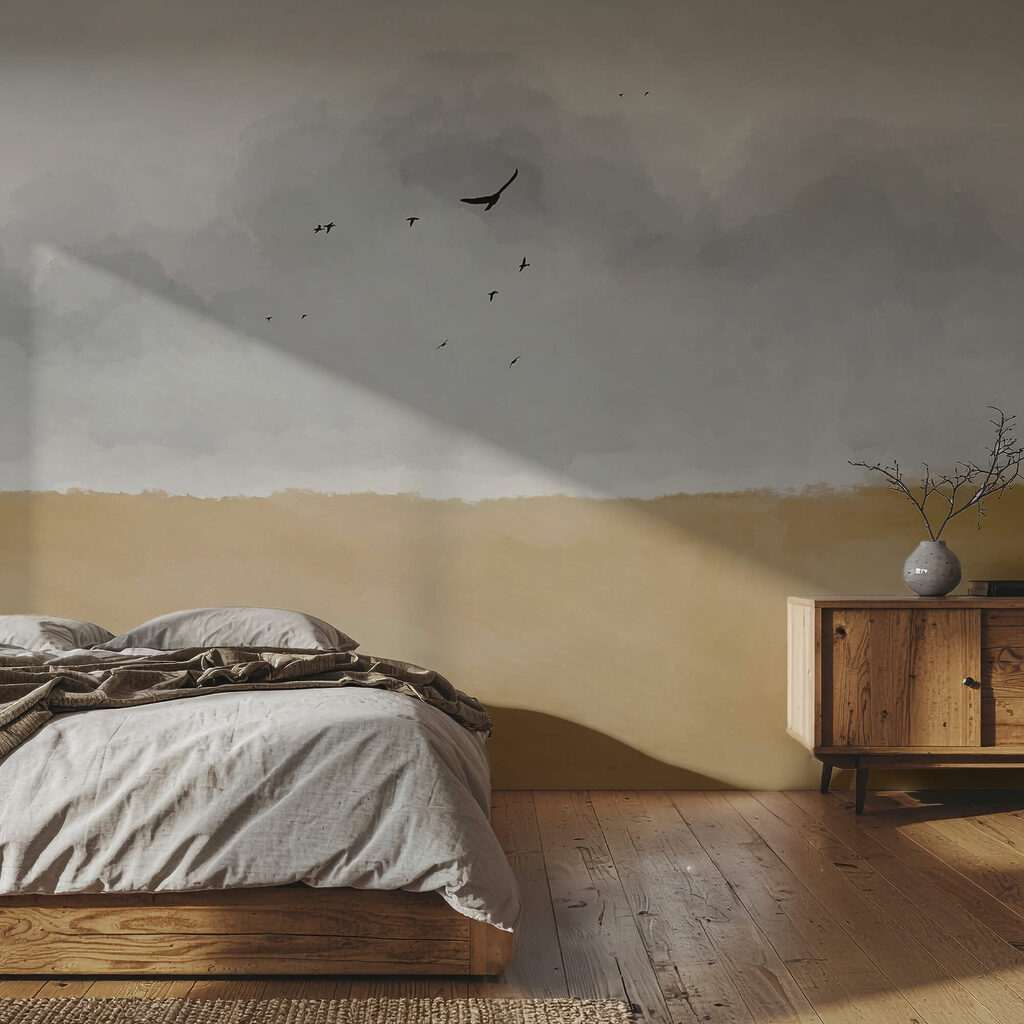 Oiseaux sur la plaine — intérieur 2