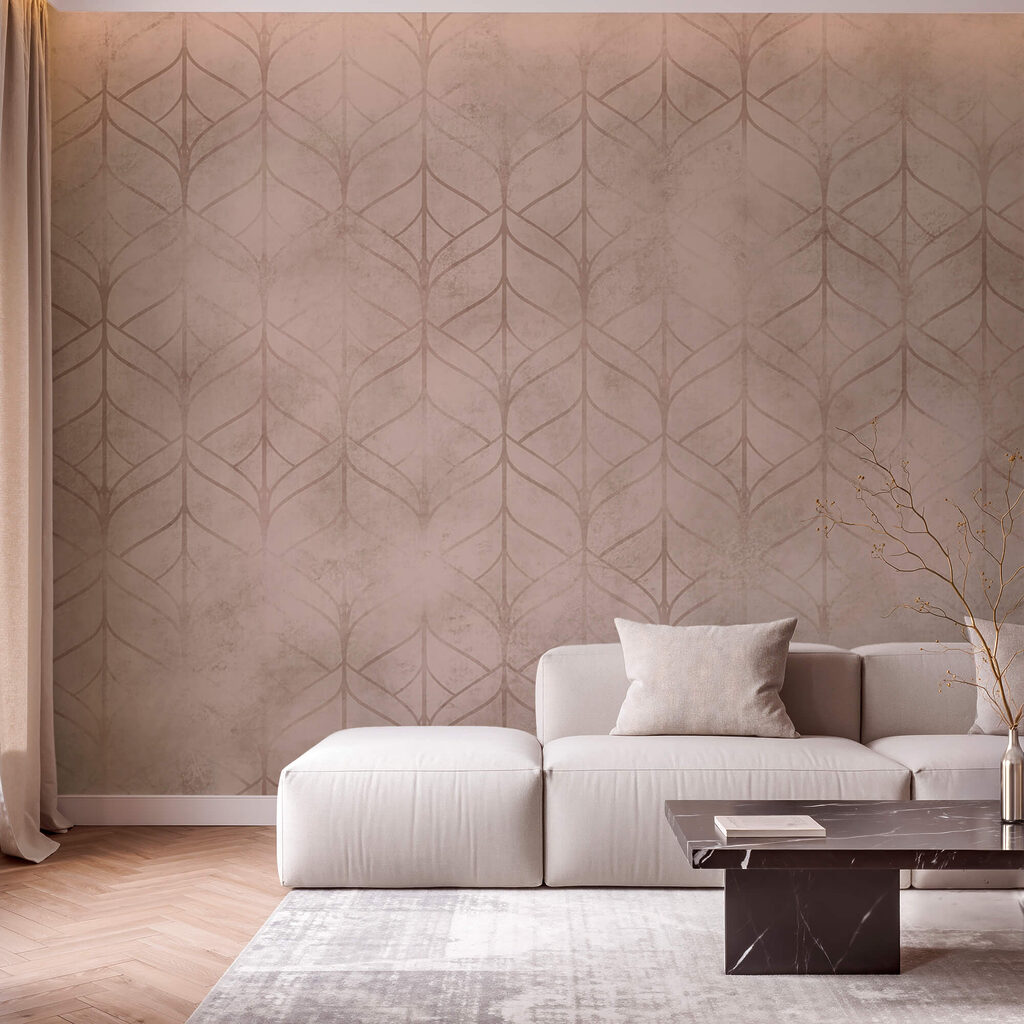 Fin réseau géométrique dans un intérieur