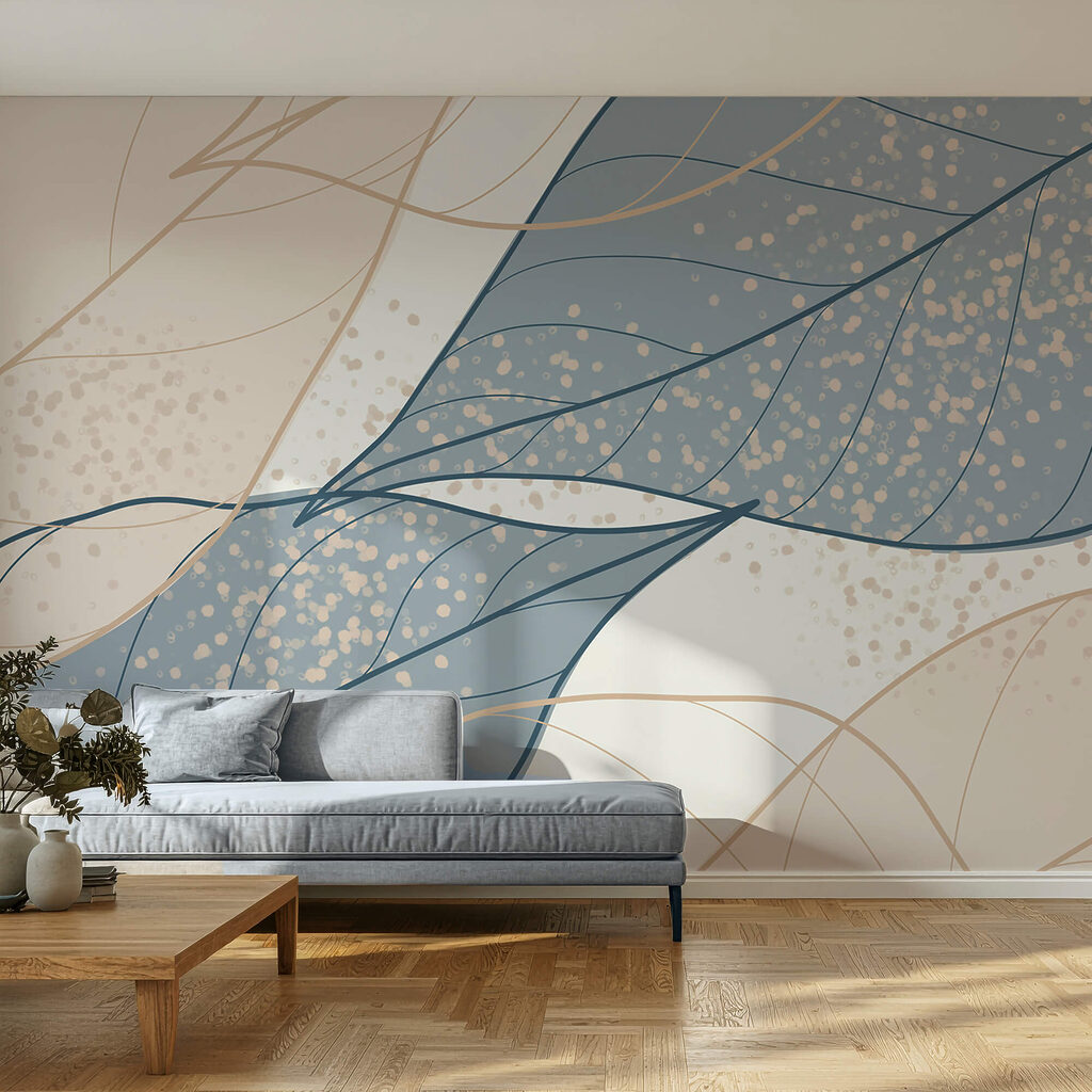 Feuilles translucides entrelacées — intérieur 1