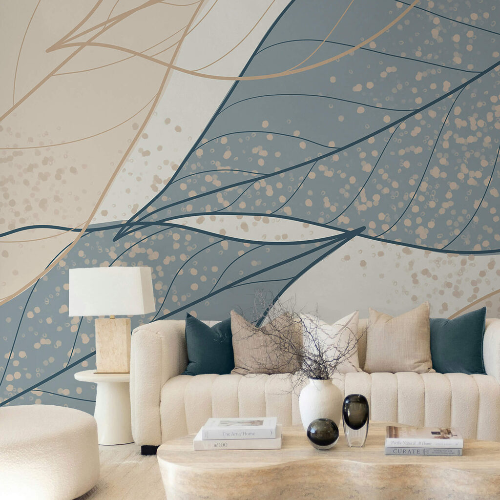 Feuilles translucides entrelacées — intérieur 2