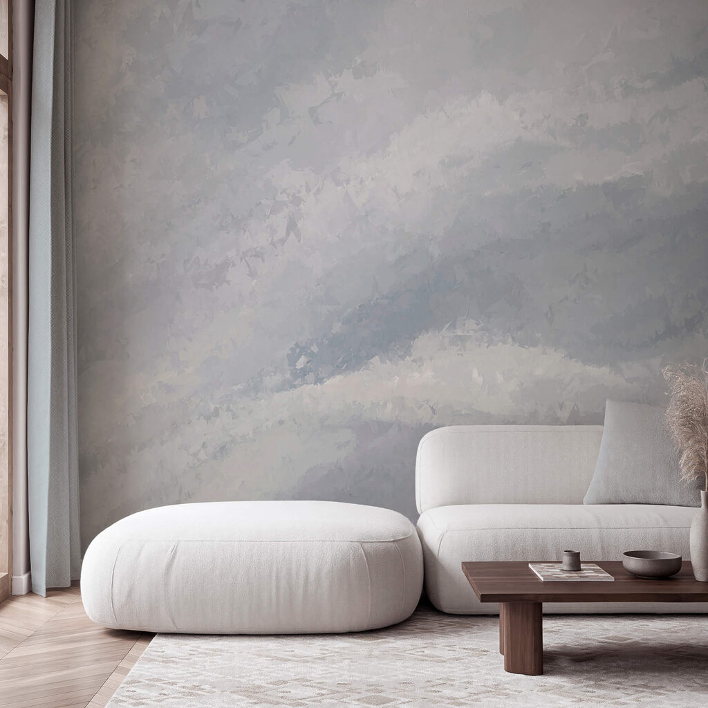 Douces bandes obliques dans un intérieur