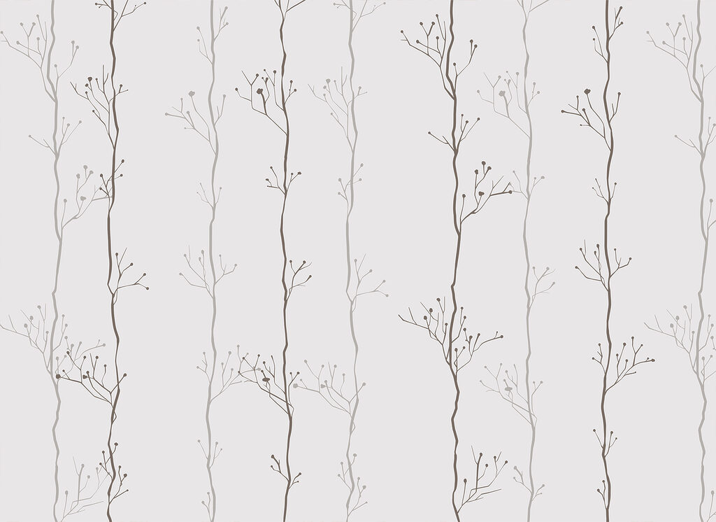Fines branches en rythme — motif complet