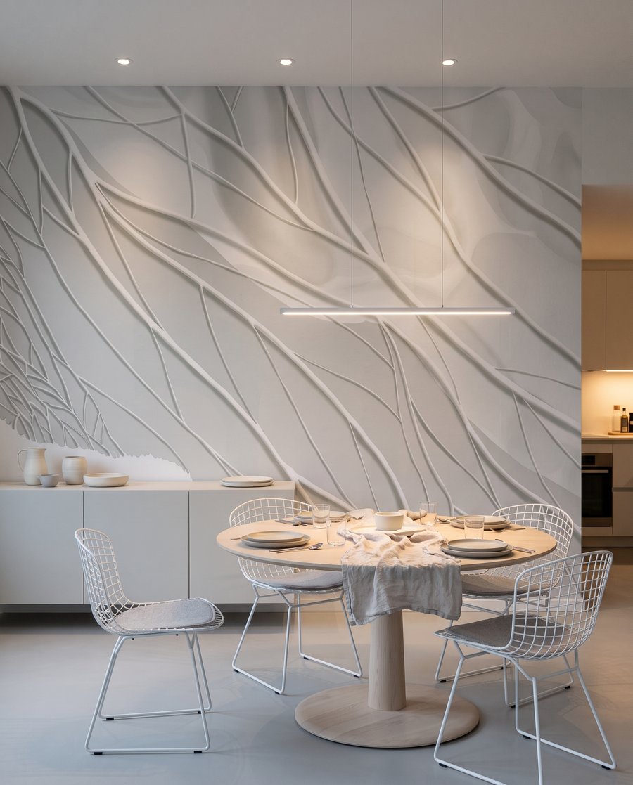 Nervures blanches dans un intérieur