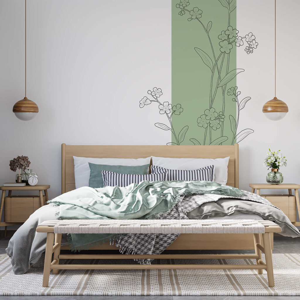 Petit motif botanique dans un intérieur