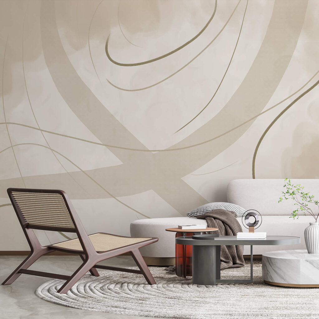 Courbes aux fines touches dans un intérieur