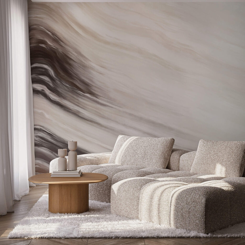 Douces vagues abstraites — intérieur 1