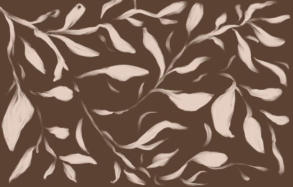 Feuilles qui tombent — motif complet