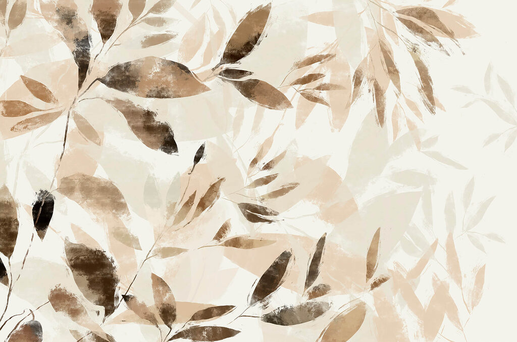 Feuilles superposées — motif complet