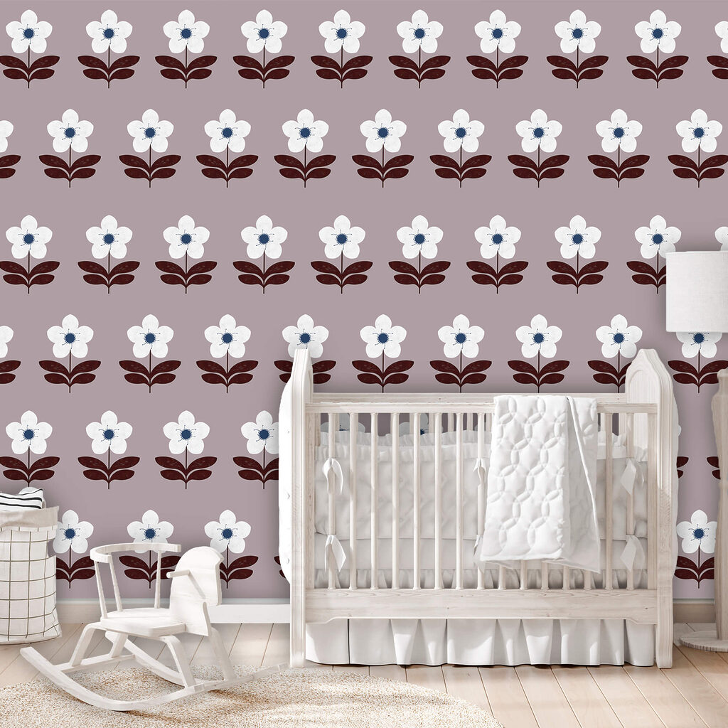 Fleurs blanches, feuilles brunes — intérieur 1