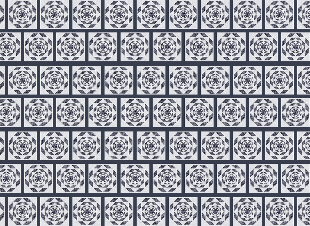 Ornements floraux en carrés — motif complet