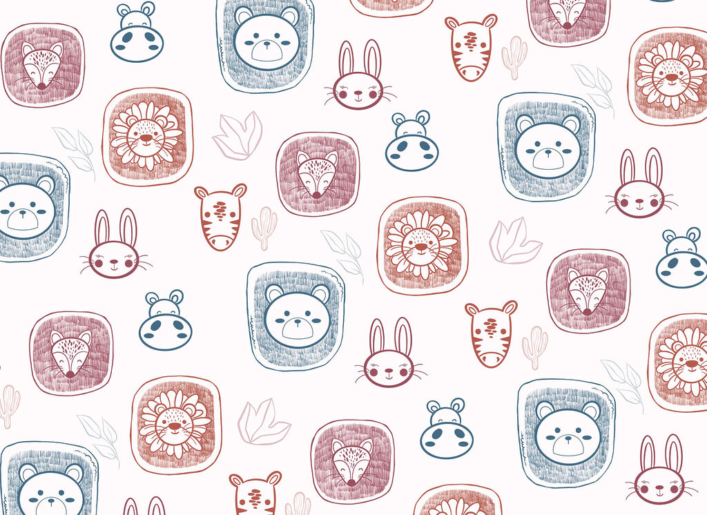 Frimousses d’animaux — motif complet
