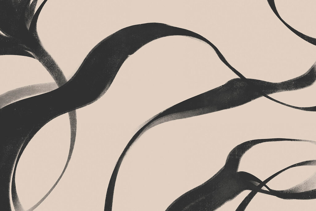 Ondulations noires — motif complet
