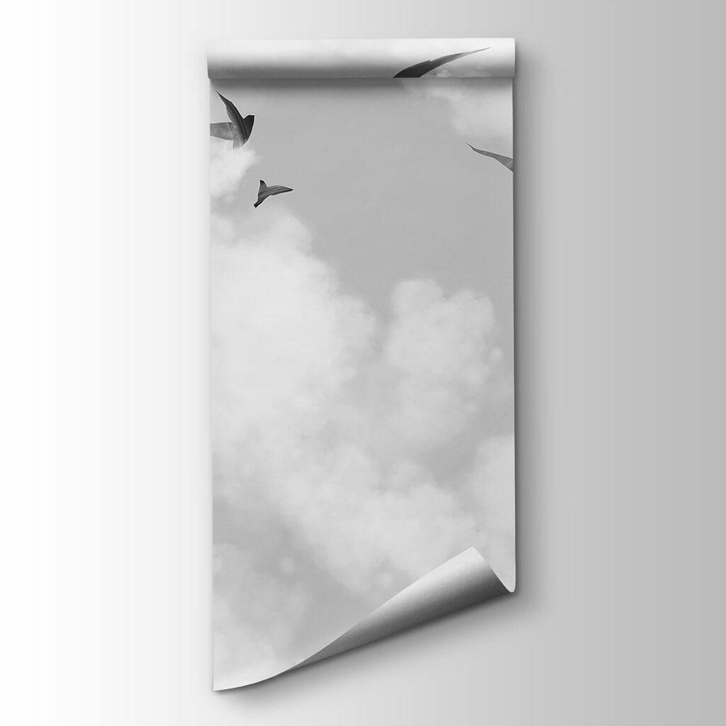 Silhouettes d’oiseaux en vol — vue du produit