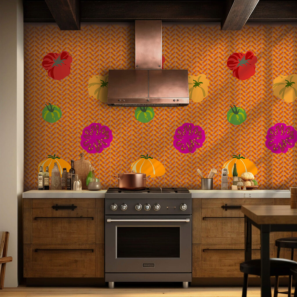 Fruits colorés en rangées — intérieur 2