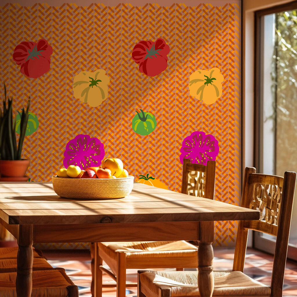 Fruits colorés en rangées — intérieur 1