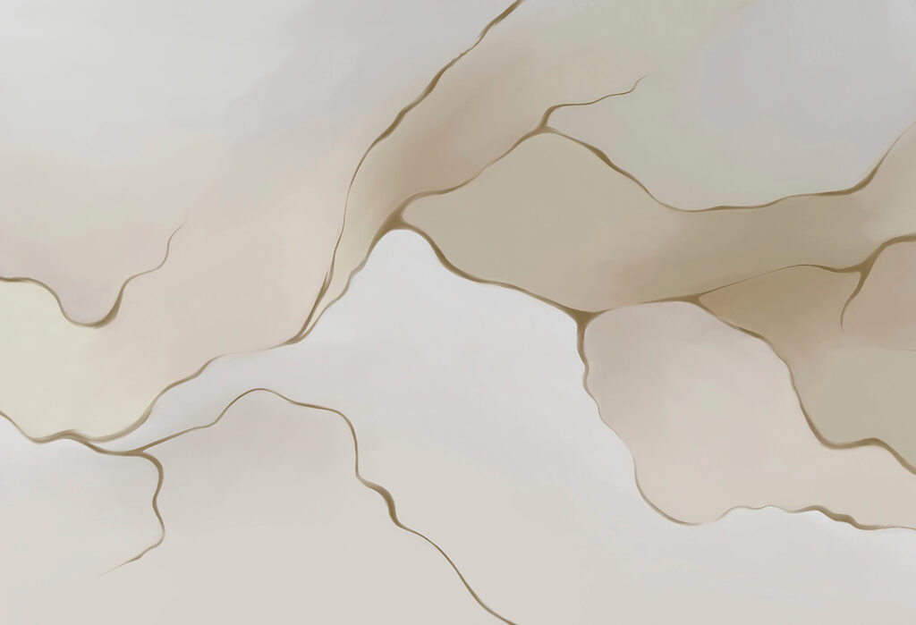 Fins contours bruns — motif complet
