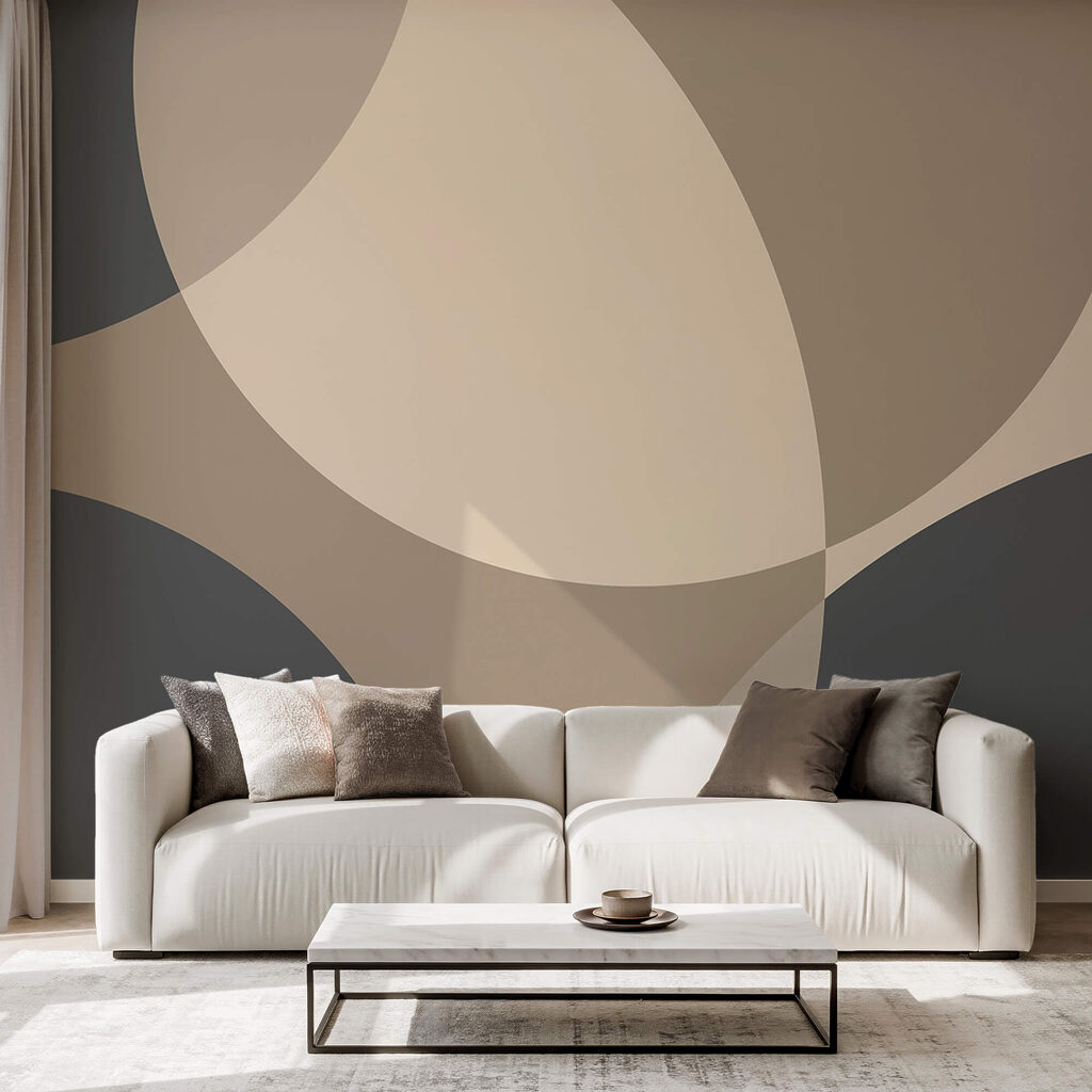 Courbes qui se croisent dans un intérieur