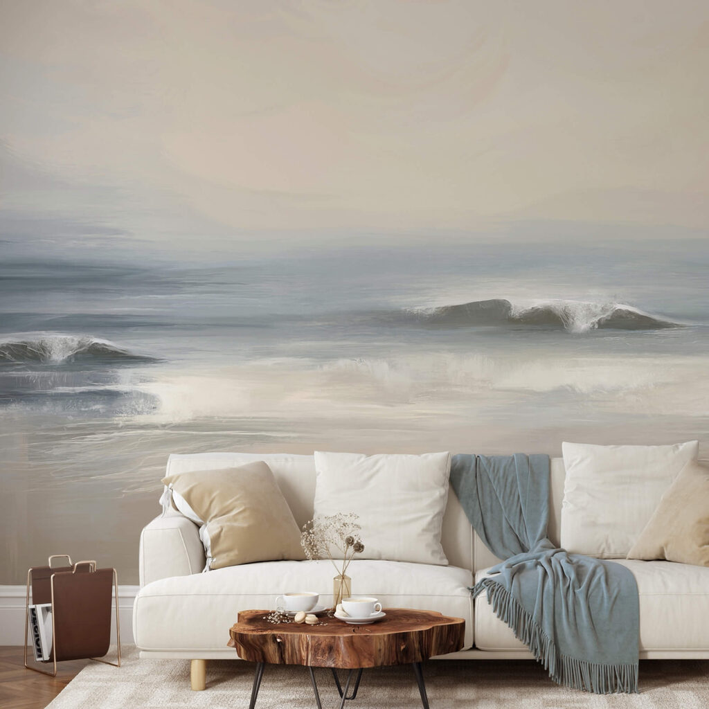 Petite vague au rivage dans un intérieur