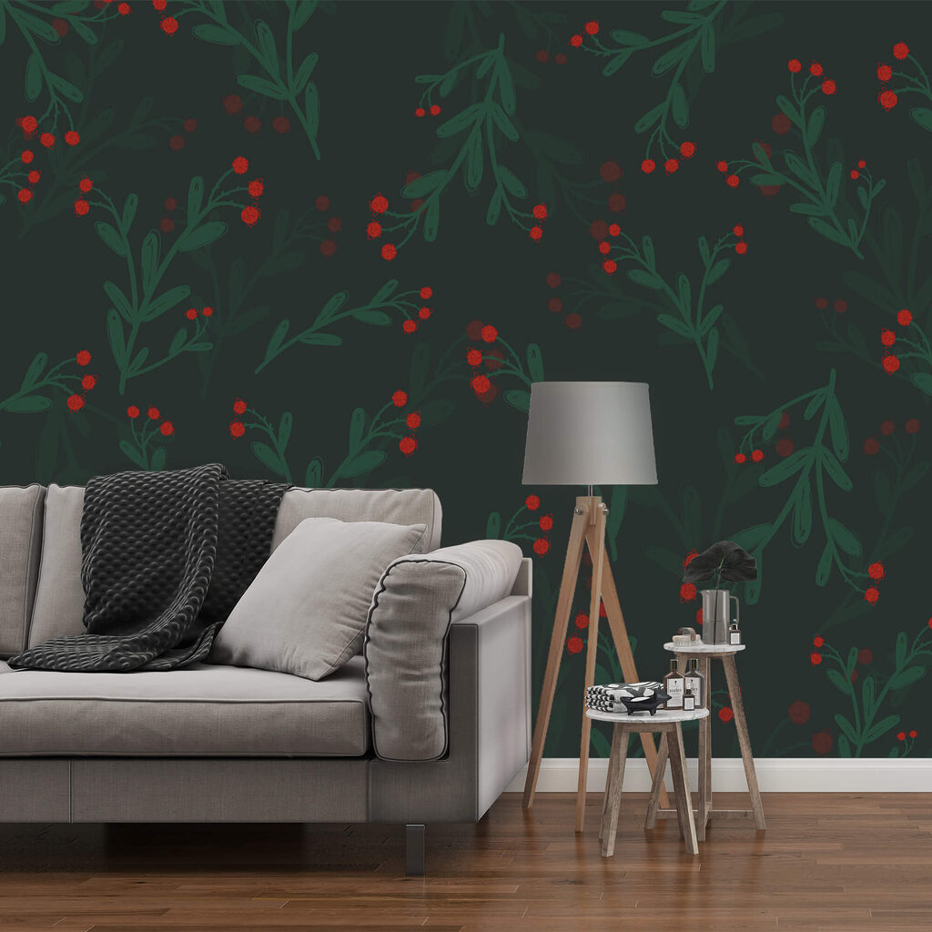 Rameaux aux baies rouges — intérieur 2