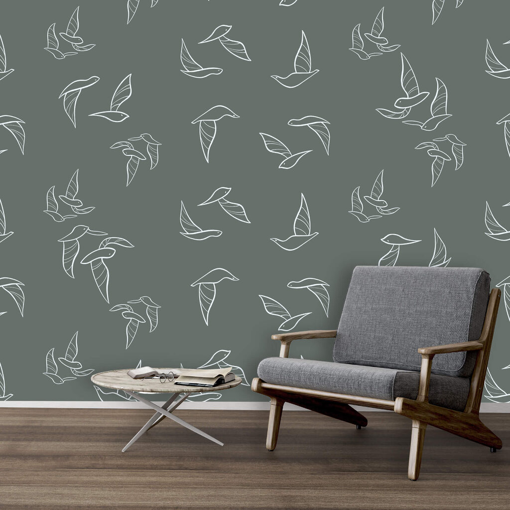 Contours d’oiseaux en vol — intérieur 2