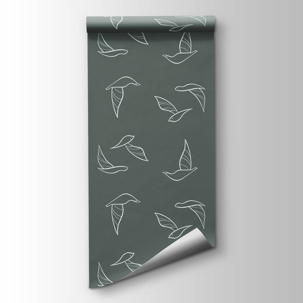 Contours d’oiseaux en vol — vue du produit