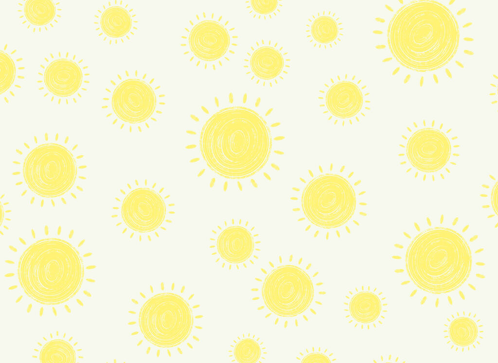 Soleils jaunes — motif complet