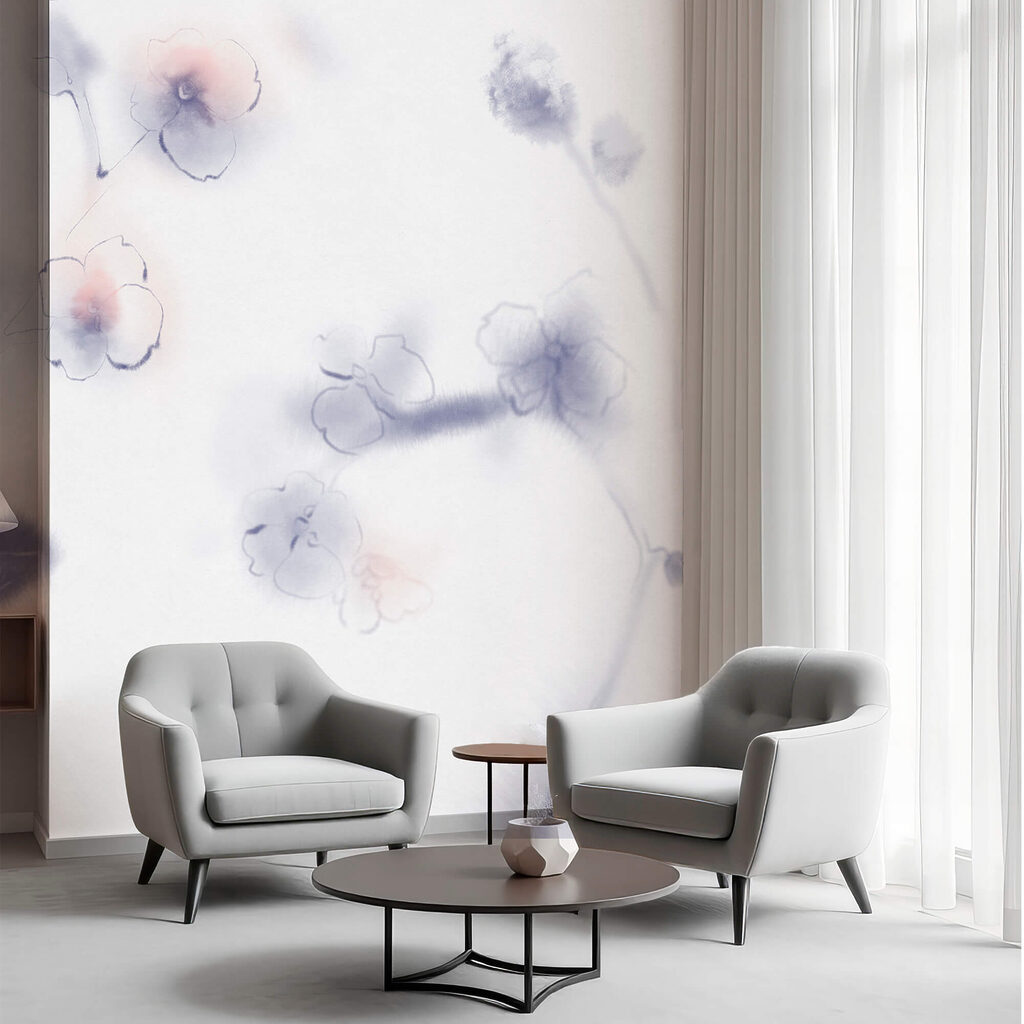 Pétales à l’aquarelle — intérieur 1