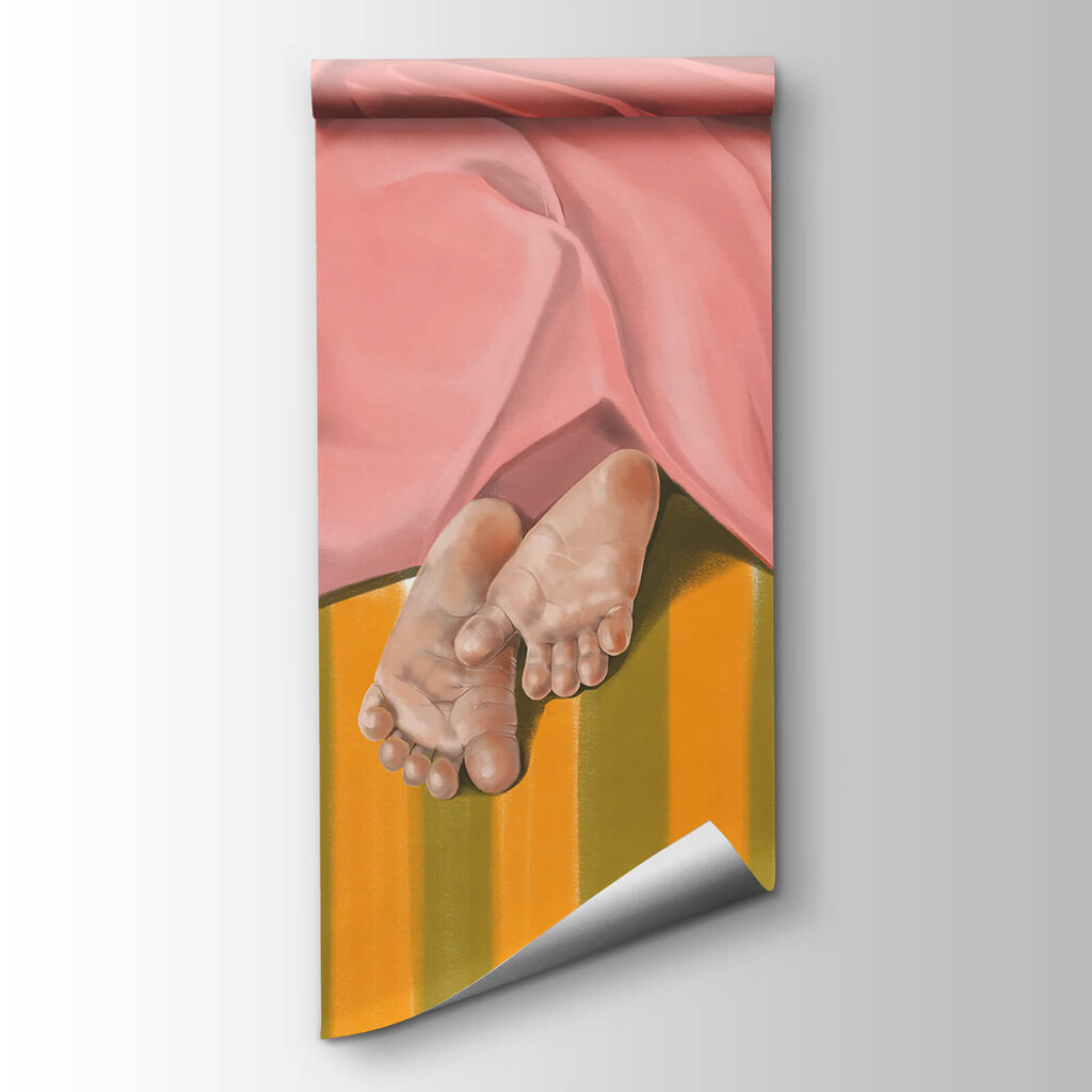 Sous la couverture rose — vue du produit