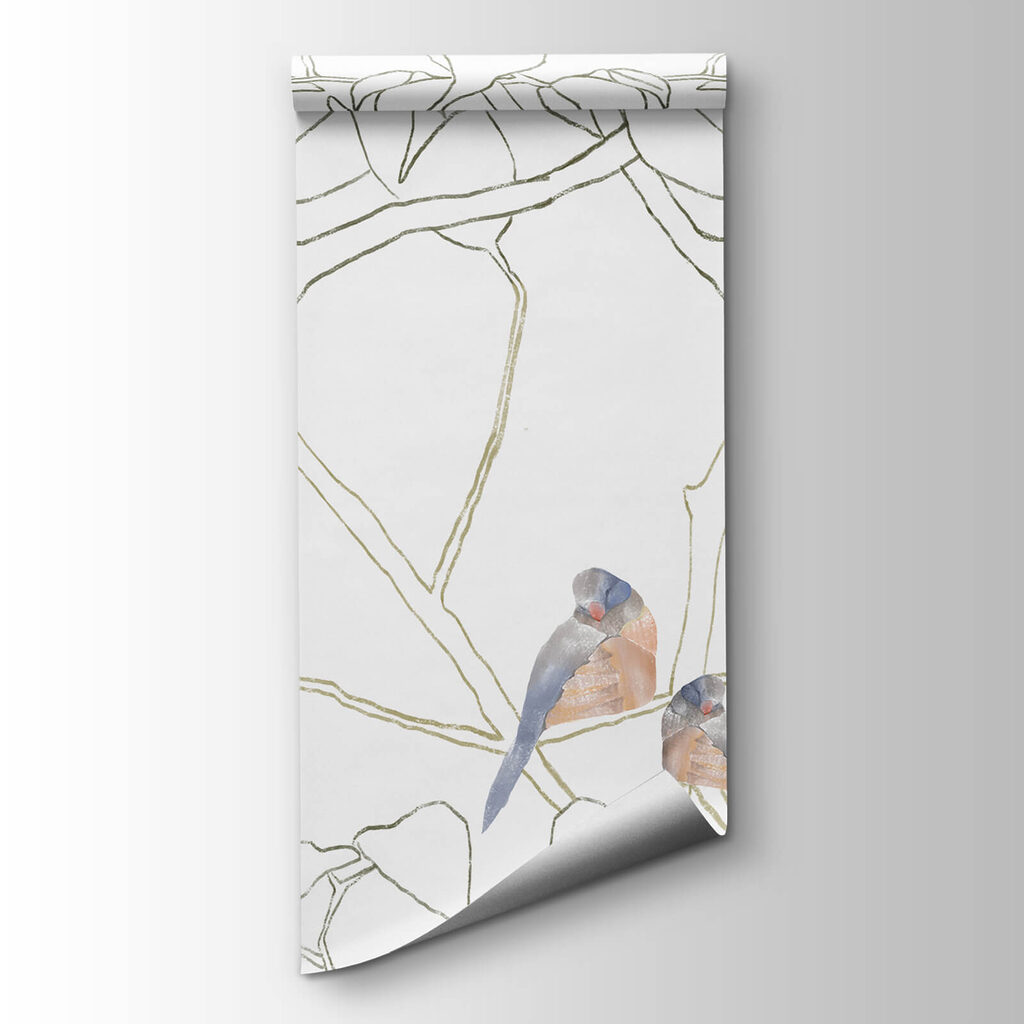Oiseaux aux postures variées — vue du produit