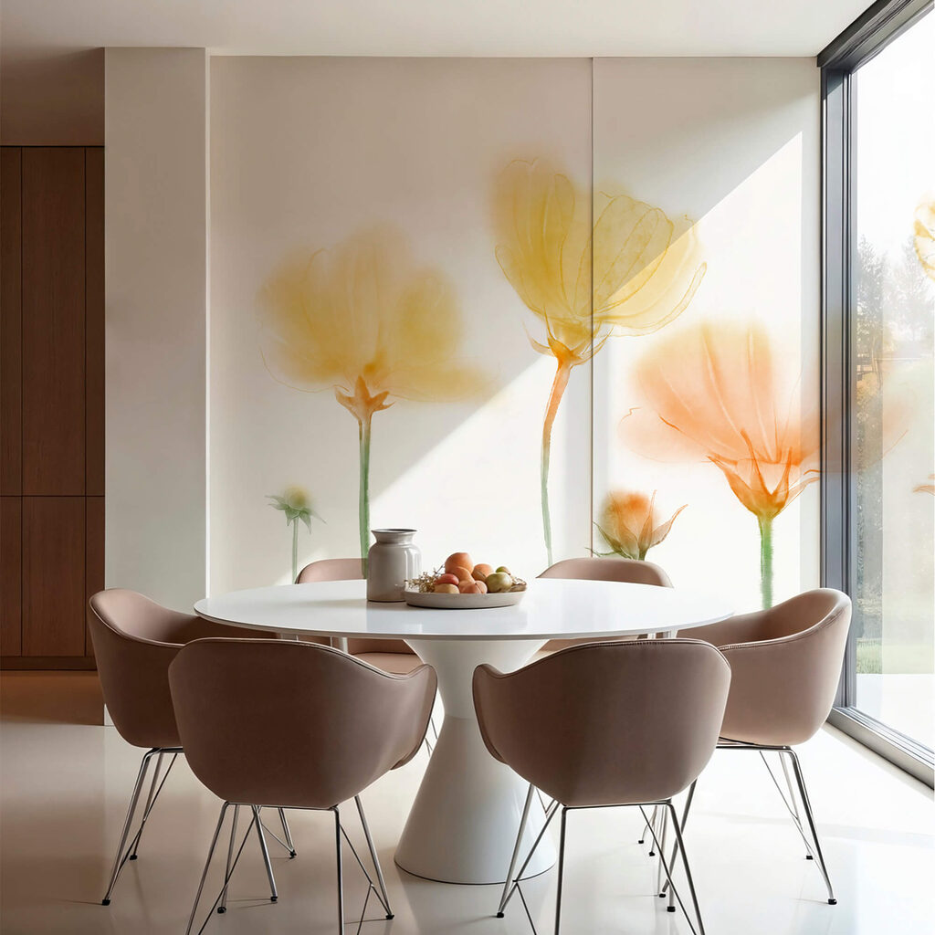 Fleurs pleines de lumière — intérieur 1